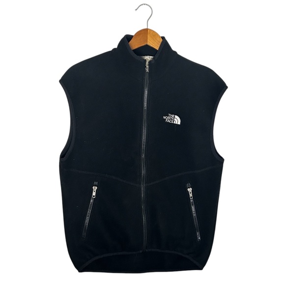 North Face Men’s Full Zip Fleece Vest Dunraven Sherpa Black Size M - Picture 1 of 5